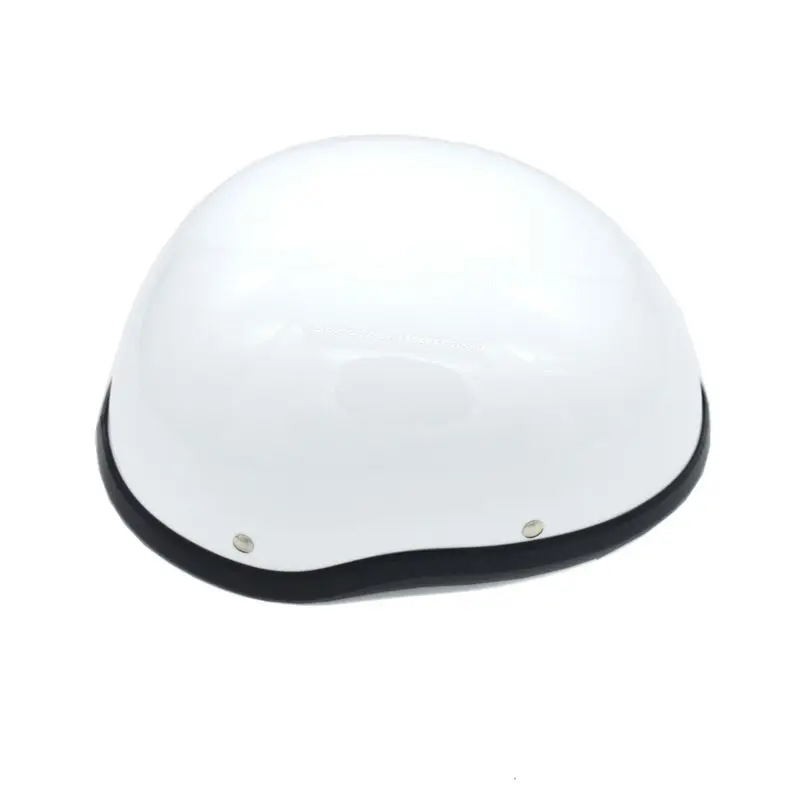 Evomosa FRP moto rcycle Шлем Винтаж круизер половина Шлемы casco moto capacete цена - Цвет: White