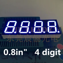 7-сегментный синий 0," 0.8in светодиодный Дисплей 71,6*25,8*8,5 мм газоразрядный индикатор 0,8 дюйма 4 бит цифровой светодиодной лампой Коммон анод