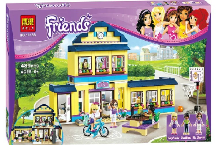

new toy 489pcs Friends Heartlake High Performance School Stephanie 10166 Model Building Blocks Princess Toys Bricks
