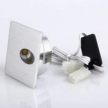 

2017 Real Lamp Mini Bright 12v 1w Round Square Led In-ground Side View Stairway Step Deck Light Spotlight Dhl Shipping