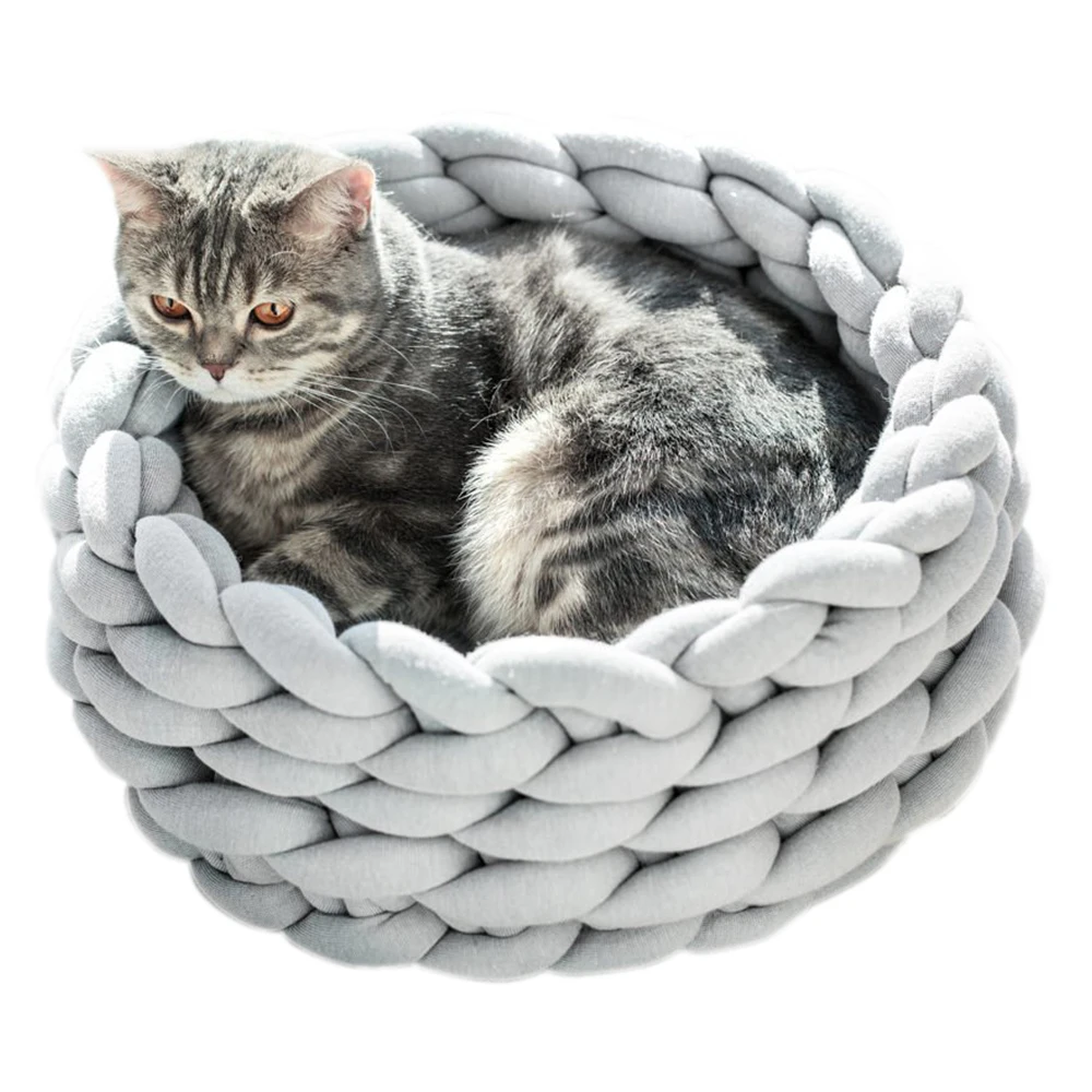 

New Pet Dog Cat Bed Puppy Cushion House Pet Soft Warm Kennel Dog Mat Blanket
