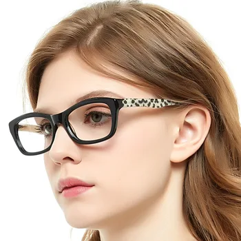 

Sexy Leopard EyeGlasses Frame Nerd Myopia Optical Frames Women Prescription Presbyopia Spectacles Frame Box MARE AZZURO OC7057