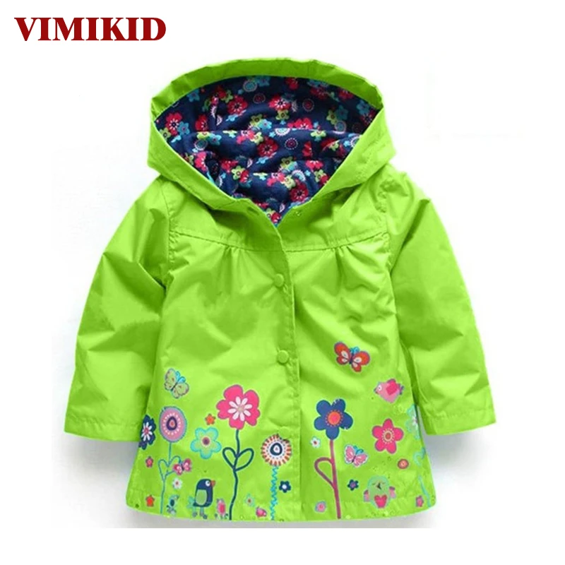 

VIMIKID Hooded Girls Jacket for Girl Coat Kids Winter Outwear Coats Clothes Spring Autumn Fashion Children Raincoat Coat k1