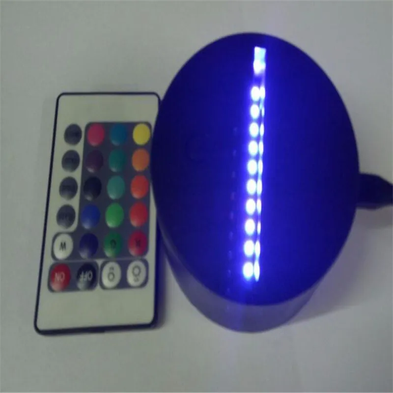 RGB светильник s светодиодный светильник база для 3D иллюзия Лампа 4 мм акриловый светильник Панель AA батарея или DC 5 в USB 3D ночные огни