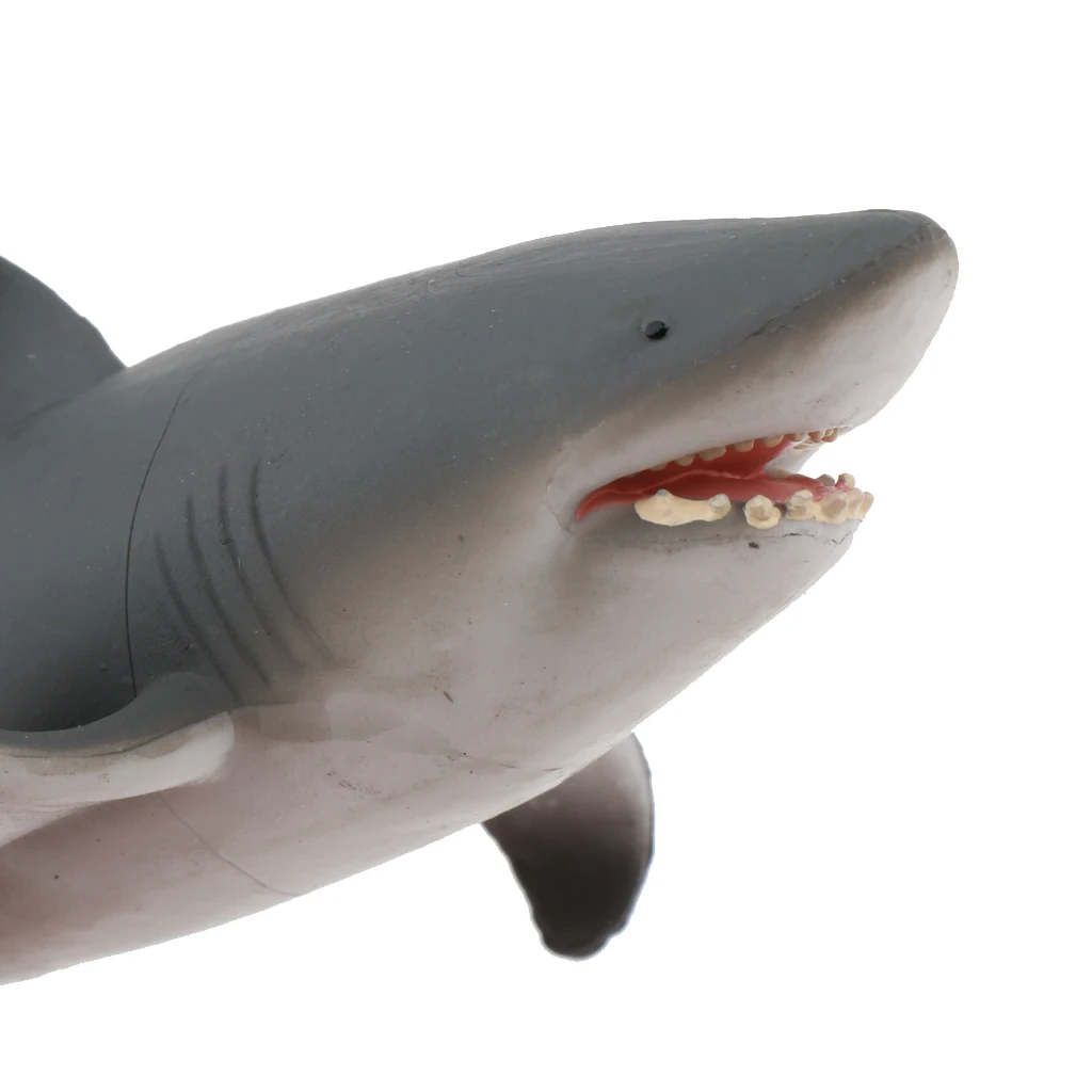 7.3 inch Plastic Carcharias Shark Figurine Realistic Animal Figure Toys for Kids Toddlers