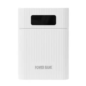

Anti-Reverse DIY Power Bank Box 4x18650 Battery LCD Display Dual USB Charger For iphone Smartphone Tablet