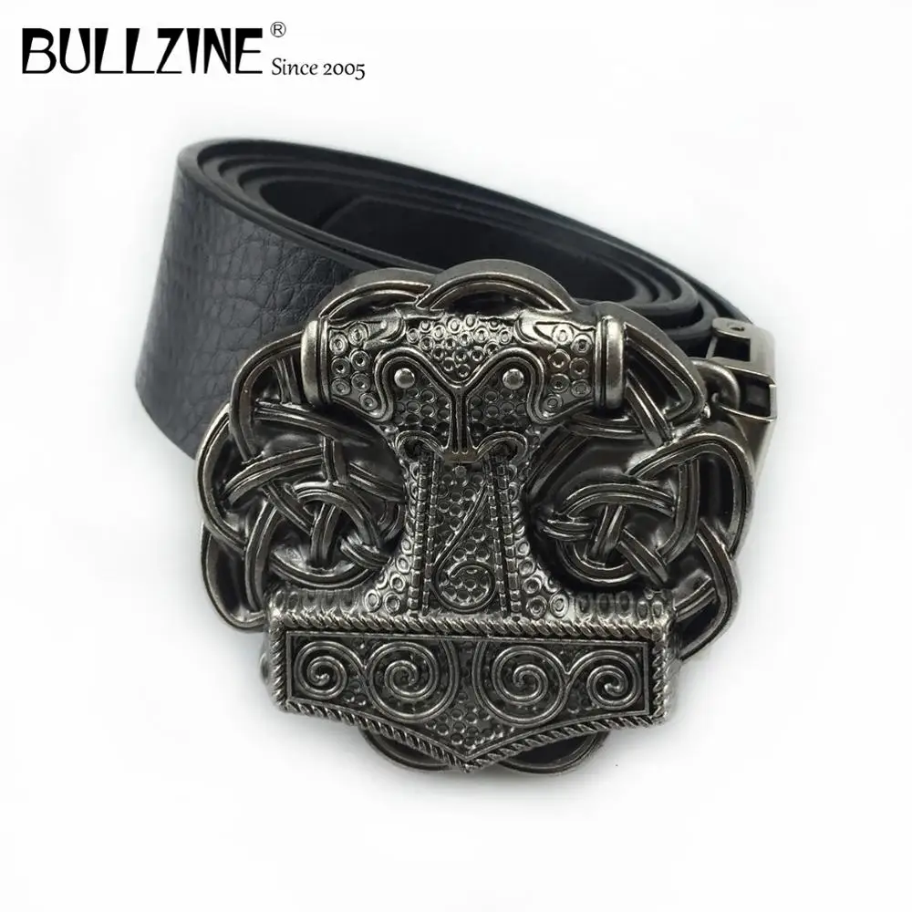Bullzine Mjolnir торшаммер пряжка ремня музыкальный ремень с PU ремнем соединительной