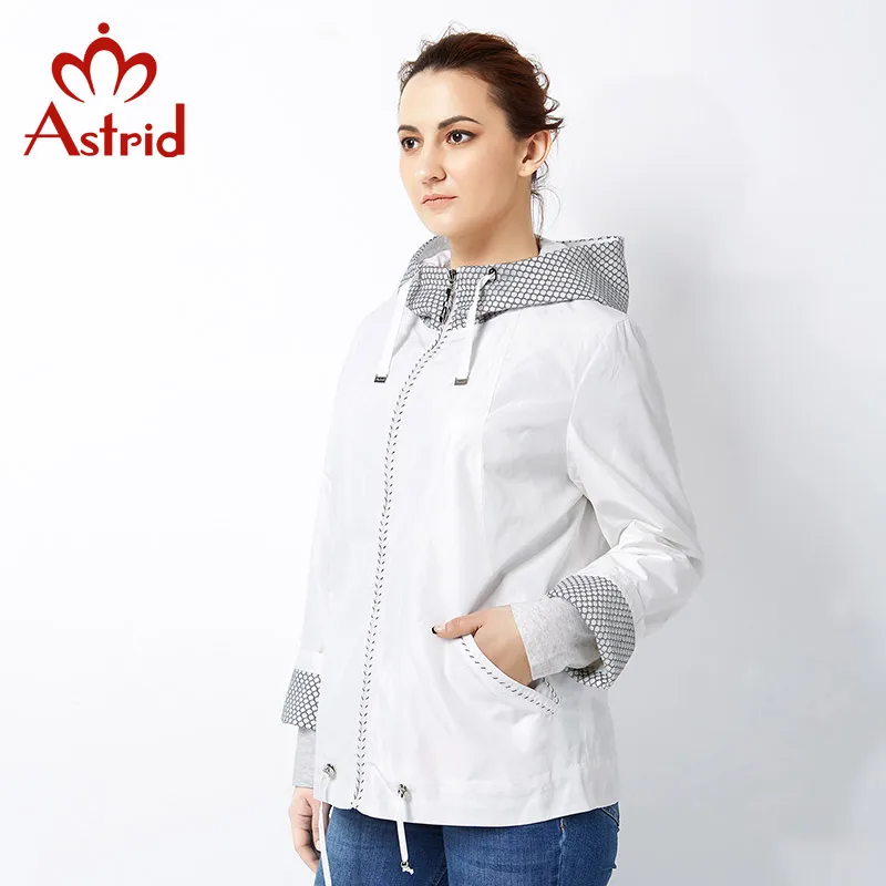 Tranchée Printemps Manteau Nouveau white 2518 Mode Taille Femme Femelle Femmes Gray 2019 vent Solide Comme Grande Pour Trench Coupe coat Astrid YpRvW1nY