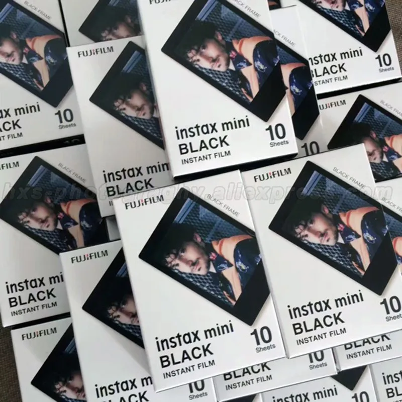 Fuji Fujifilm Instax Mini 8 9 пленка черная 10 листов для 9 8 50s 7s 90 25 мини камера поделиться смартфон принтер SP-1 SP-2