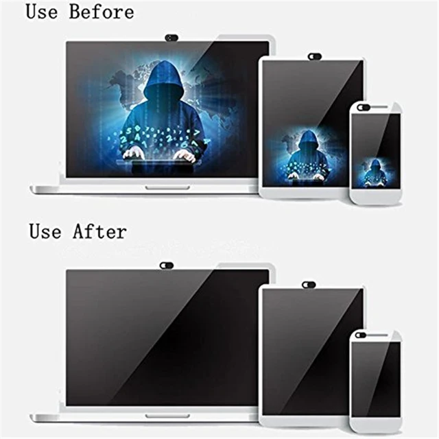 3PCS Ultra Thin Plastic Security Webcam Cover 0.7mm Shutter Slider Camera Sticker for Mac Lenovo IPad Pro Laptops Web Com Cover