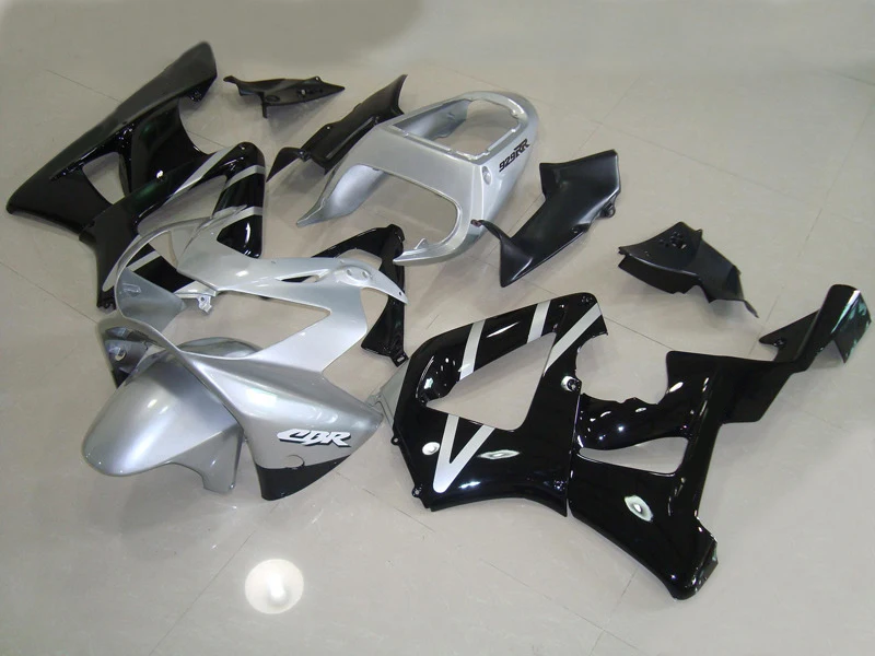 

Injection mold Fairing kit for HONDA CBR900RR 929 00 01 CBR 900RR 2001 2000 CBR900 ABS Silver black Fairings set+7gifts HM06