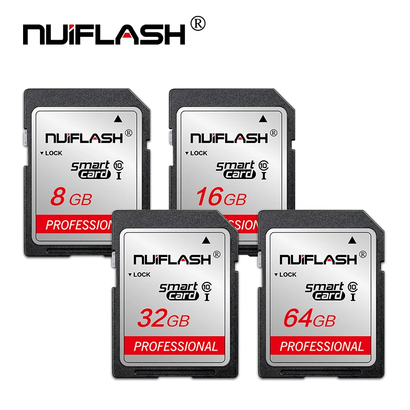 Хит моды SD Card 8 GB 16 GB 32 ГБ, 64 ГБ и 128 ГБ Class10 SDHC/SDXC высокая скорость карты памяти для камеры