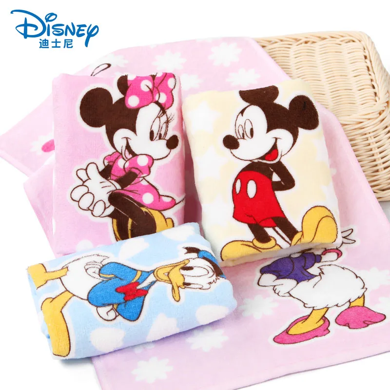 Хлопковое полотенце Disney Mickey для мытья дома мультфильм Минни банное мальчика и