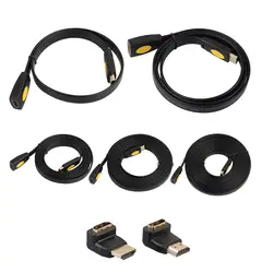 HDMI 2160 P 4 К x 2 К HD мужчин и женщин соединительный кабель с 90 градусов + 270 градусов адаптер для HD плеер Компьютер ТВ