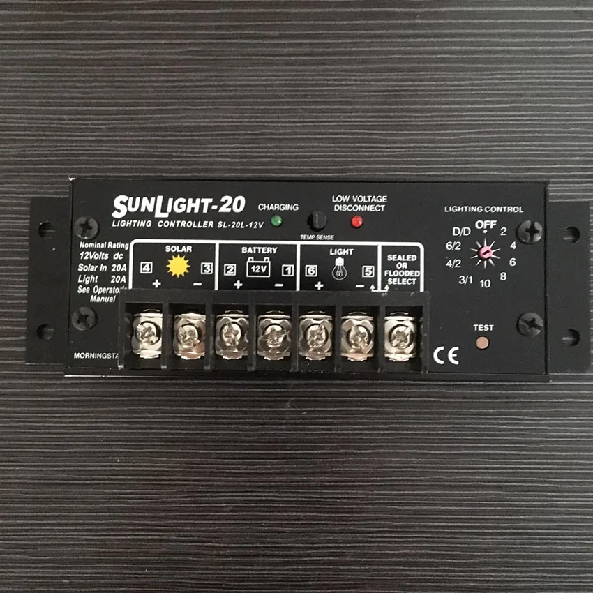 

20A Sun Lighting Solar Charge Controller SL Series Solar Stystem Home Usage Solar Street Light Charge Controller