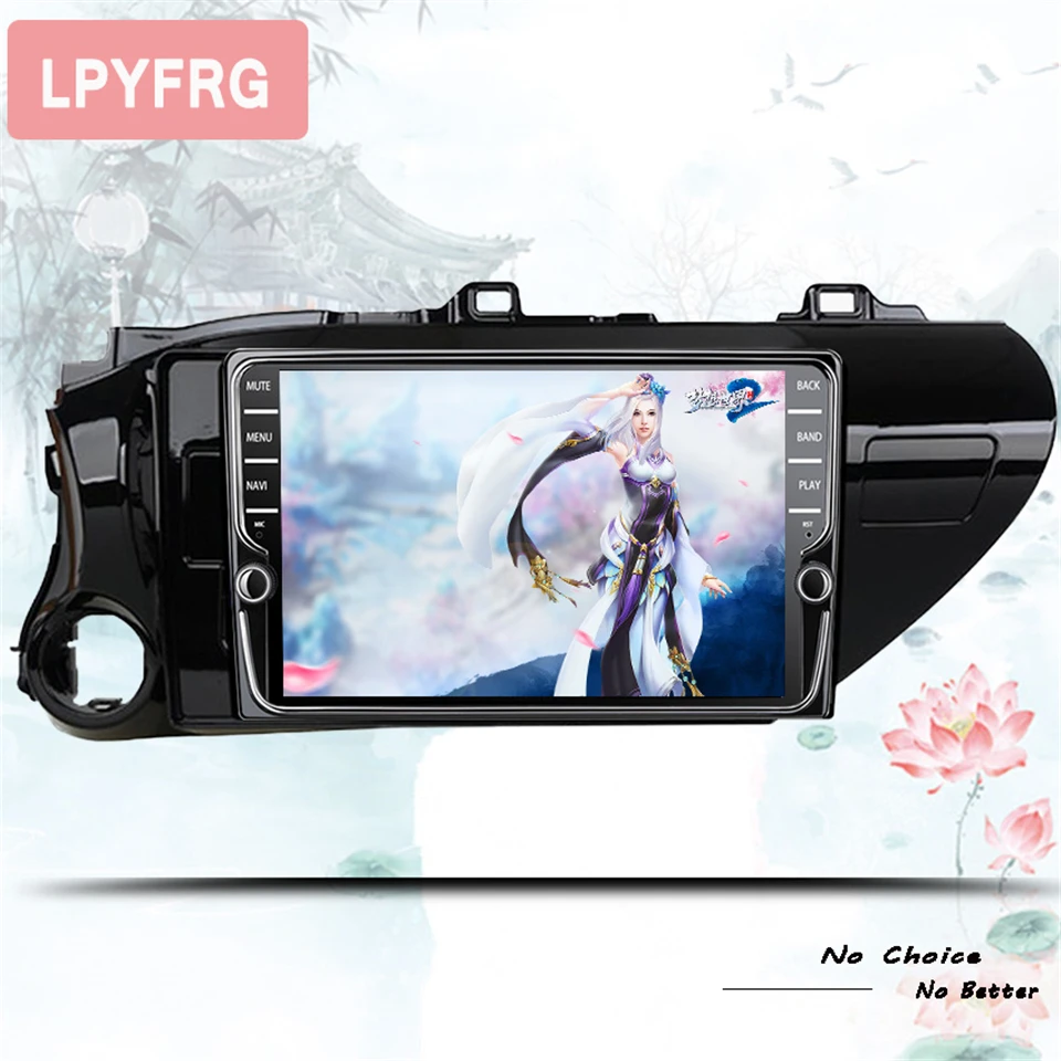 K1 K2 Android 9.1 car radio 2 din for Toyota Hilux 2016 - 2019 auto DVD on-board computer Navigatio