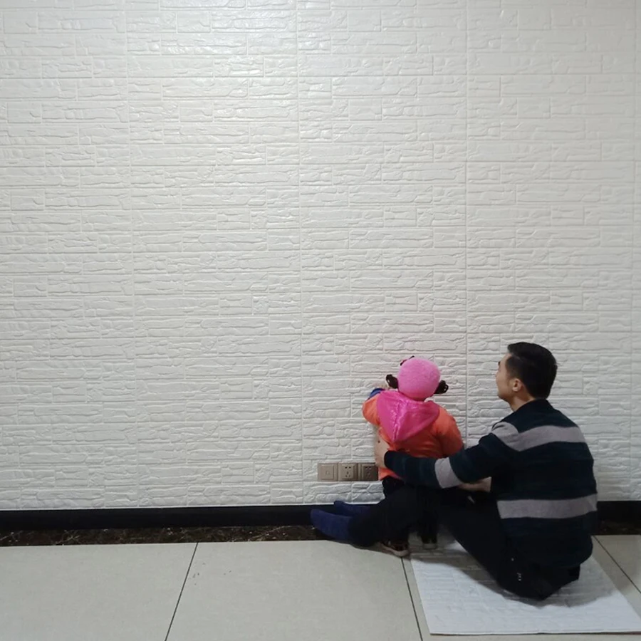 PE Foam 3D Wallpaper Home Decoration Brick Pattern Soundproof Stickers Bedroom Living Room Waterproof Self-adhesive Wall Paper PE Foam 3D Wallpaper Home Decoration Brick Pattern Soundproof Stickers Bedroom Living Room Waterproof Self-adhesive Wall Paper
