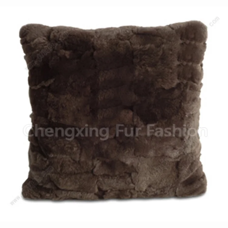

Free Shipping CX-D-22 Home Decorative Rex Rabbit Pillow Cover Genuine Rex Rabbit Fur Cushion Cover Pillow Cases Home Decorat