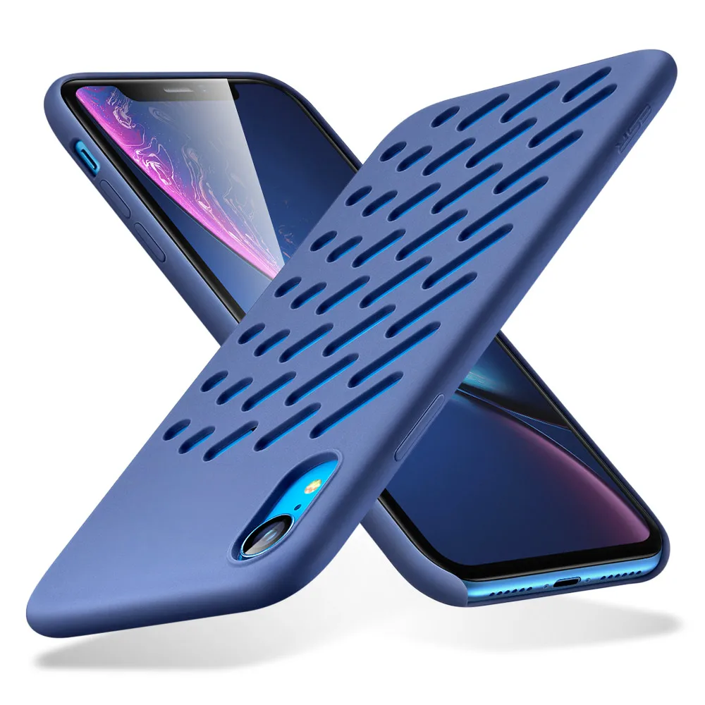 ESR Yippee цветной мягкий чехол для iPhone XR жидкий силиконовый чехол с удобной ручкой защита от падения для Apple iPhone XR