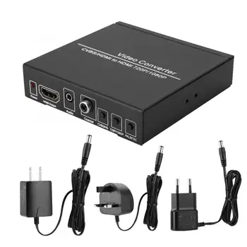 

HD Video Converter CVBS /HDMI to HDMI 720p / 1080p Adapter Dock HDMI Converter 100-240V Audio Adapter Hot