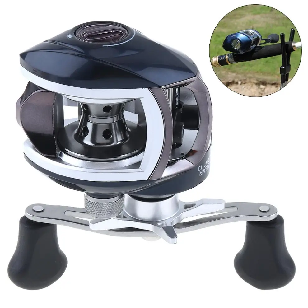 

12+1BB High Speed 8.1:1 Gear Ratio Fishing Bait Casting Reels Braking Force 8KG / 17.6LB with Right Left Hand Optional