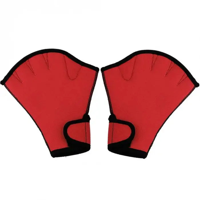 Недавно 1 пара плавательные Перчатки Водные Фитнес Водонепроницаемость Aqua Fit Paddle тренировочные перчатки без пальцев BN99
