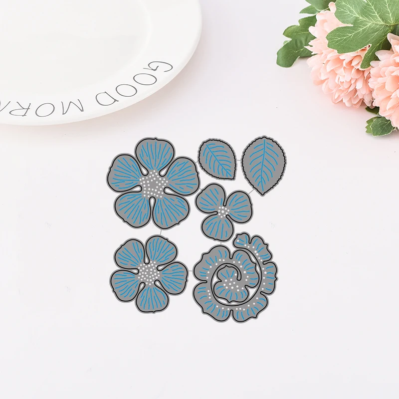 

Beautiful Flowers Metal Cutting Dies for Scrapbooking DIY Album Embossing Folder Paper Card Maker Decorative Stencils