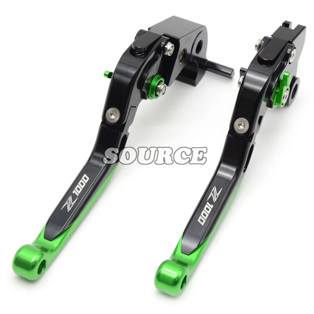 

CNC Aluminum Motorcycle adjustable Motorbike Brake Clutch Lever For Kawasaki z1000 Free shipping