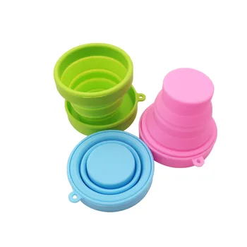 

Candy Color Portable Silicone Retractable Folding Water bottle Outdoor Travel Telescopic Collapsible Soft Drinking bottle