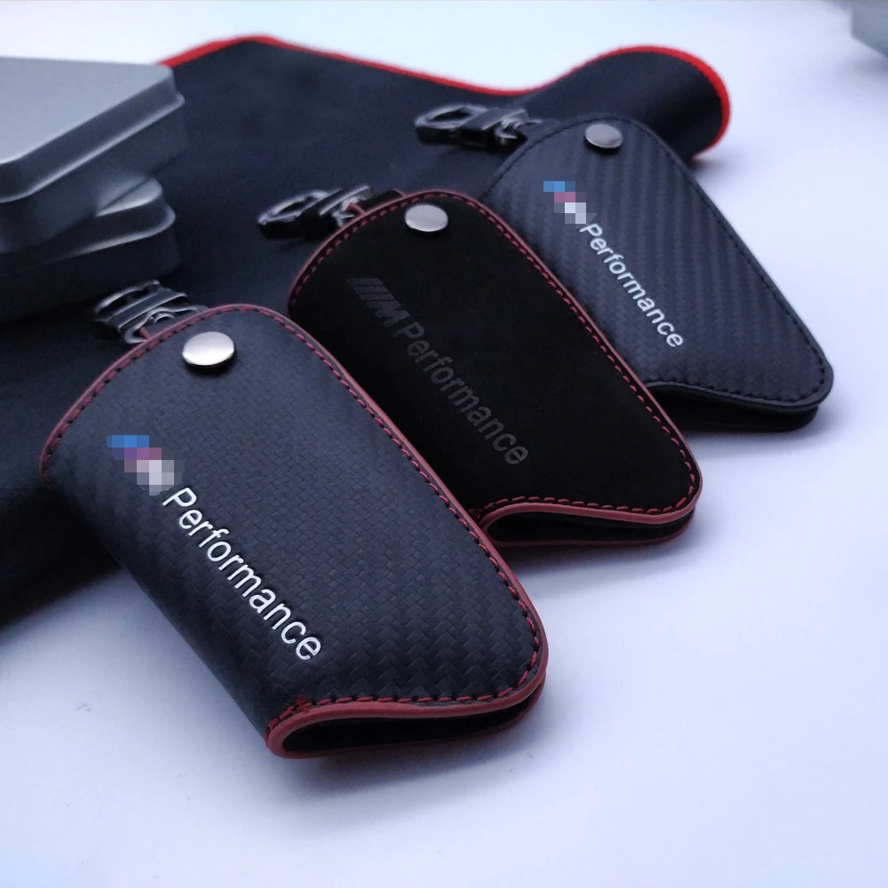 

Genuine leather Car Key case ///M Emblem for bmw X1 X3 X4 X5 X6 F30 F10 F20 F15 F16 E91 E92 E93 M3 GT New 2 3 4 5 Key cover bag