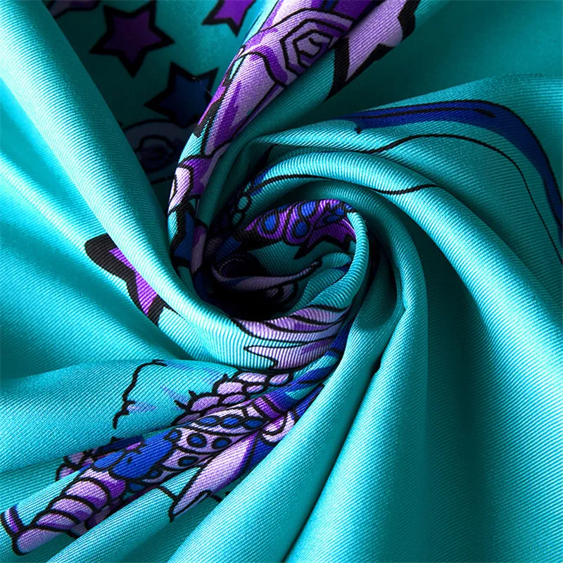 Роскошный бренд Horse Twill шелковый шарф для женщин квадратный шарф дизайн платок с принтом женский шейный платок обертывание