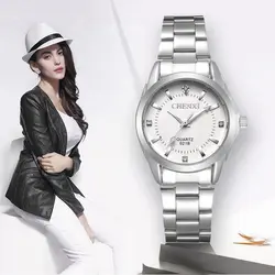 CHENXI леди горный хрусталь модные часы для женщин кварцевые наручные часы Женское платье xfcs relogio feminino