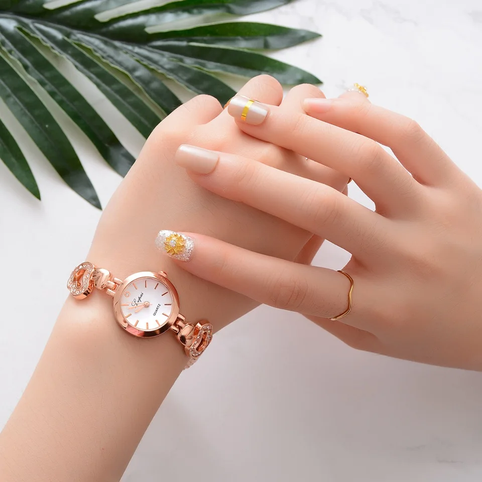 Montre Femme 2018 женские часы с браслетом часы женские алый, розовый, золотой браслет часов Женские кварцевые наручные часы Feminino-30