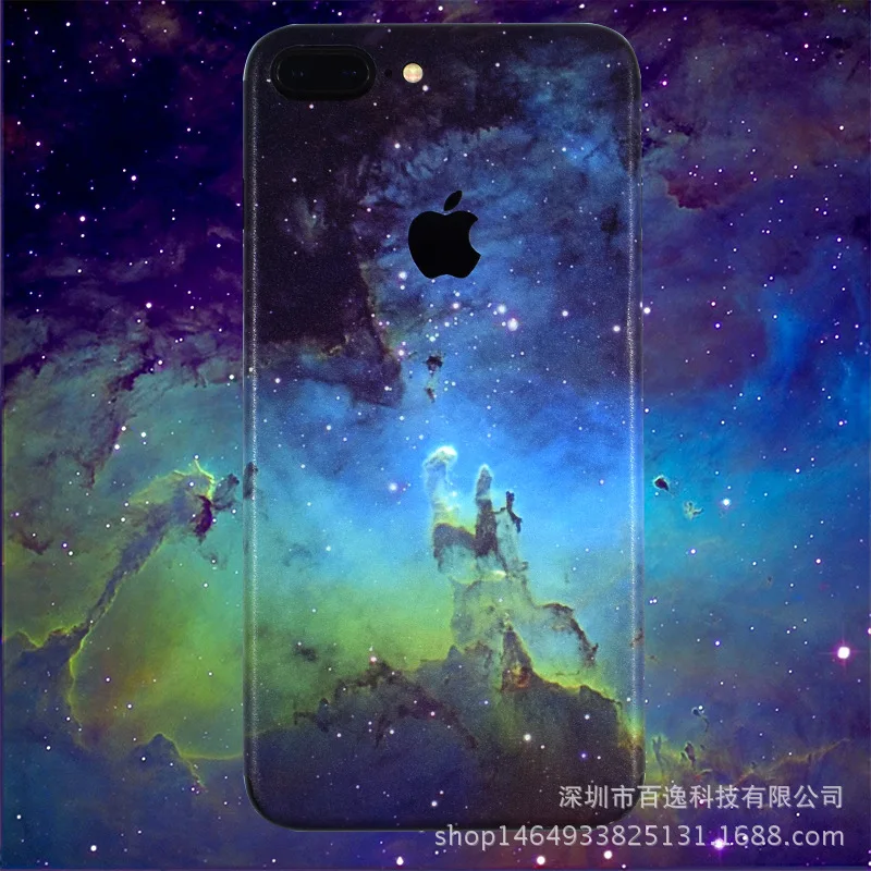 

Starry Colorful Back Film For Apple iPhone 7 Plus Mobile Phone Decorative Protector iPhone7 Back Film Stickers AE Saver SHIP
