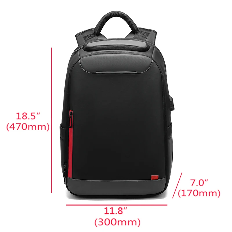 EURCOOL 15 6 дюймовый рюкзак для ноутбука мужской USB зарядка водоотталкивающие