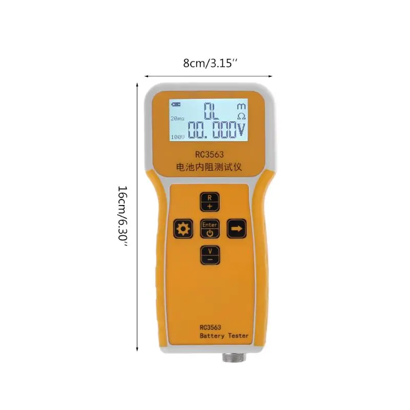 US $50.44 Car Battery Tester Rc3563 Handheld Battery Internal Resistance Tester Analyzer For Car Vehicle Lead Acid Battery Dry Cell