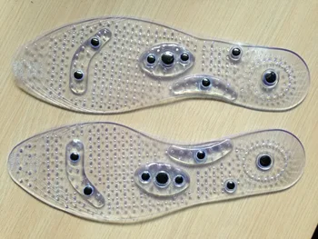 

by dhl 500pairs Magnetic Therapy Foot Insole Transparent Silicone Anti-fatigue Health Massage Slimming Weight Loss Insole new