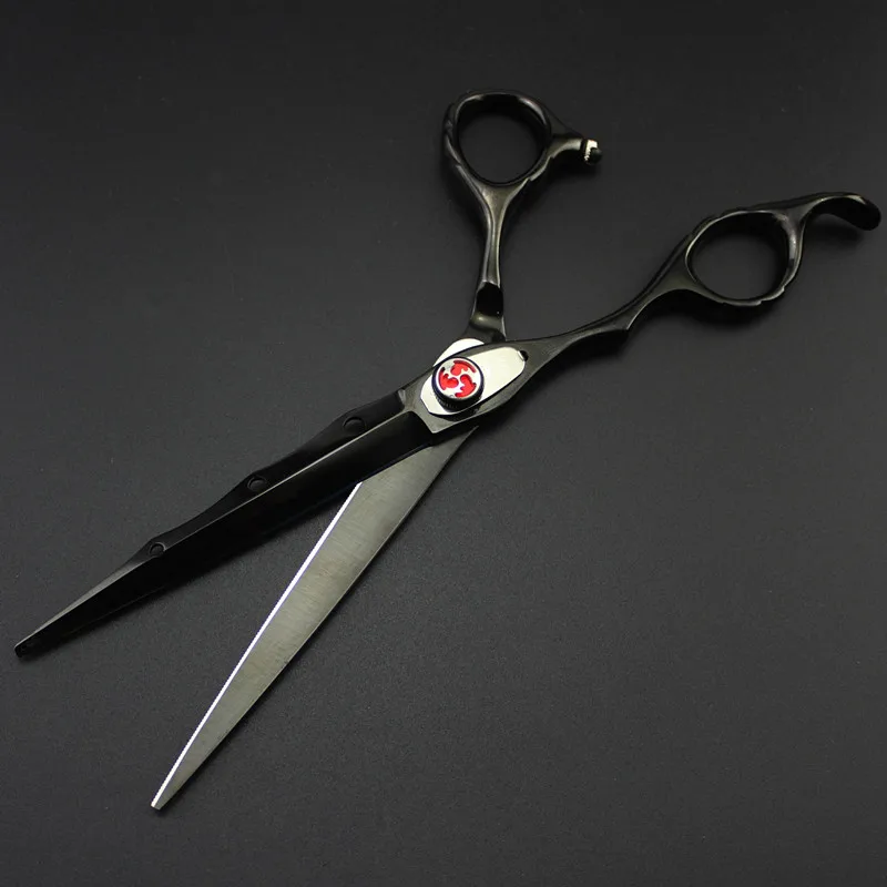 Профессиональный Япония левая рука 7 дюймов лазерный провод волос ножницы для резки зубчатым solan Парикмахерские филировочные Парикмахерские ножницы