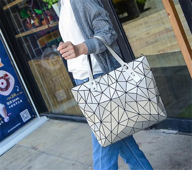 Горячая Распродажа, сумка Bao, складные модные сумки через плечо, зеркальные геометрические женские сумки с верхней ручкой, повседневные женские сумки-мессенджеры