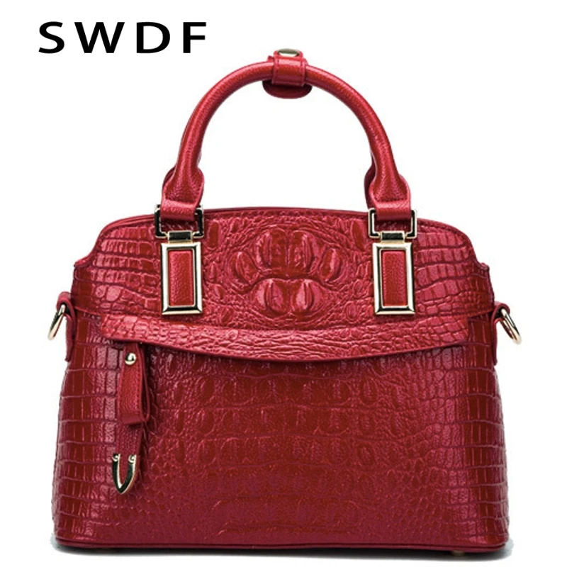 

SWDF Brand New 2018 Ladies' PU Leather Handbag Sac a main Shoulder Bags Luxury Handbags Women's Bags Designer Women's Handbags