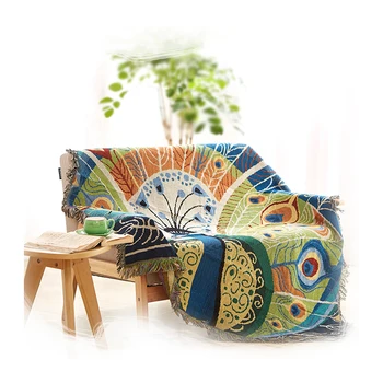 

Nordic living room painting art cotton tape tapestry national wind sofa towel mats carpet study bedroom decoration
