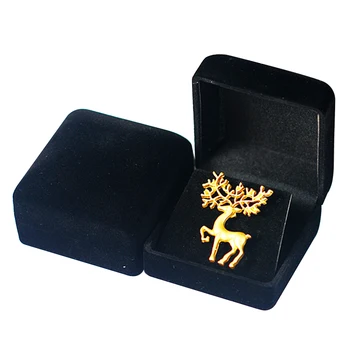 

10pcs/lot 5.8x6x4.5cm Black Square Velvet Jewelry Earring Ring Necklace Package Display Case Box Holder H0404