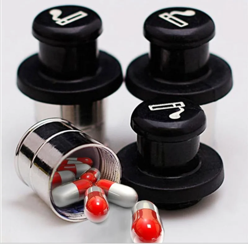 

Secret Stash Car Cigarette Lighter Hidden Diversion Insert Pill Box Container Safe Storage Case (Black & Silver)