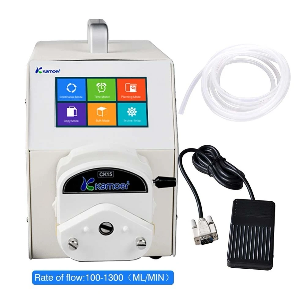 

Kamoer UIP Peristaltic Laboratory Pump with Steppetr Motor, Wifi control,High Flow Rate,Foot Switch Support, Touch Screen