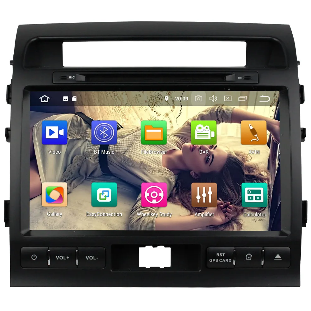 Perfect KLYDE 9" 4G Octa Core Android 8 7.1 4GB+32GB Car DVD Player GPS For Toyota Land Cruiser LC200 2007-2010 2011 2012 2013 2014 2015 1