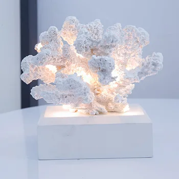

Creative Resin Coral Lamp Thanksgiving Lights Led Party Lights Desk Holiday Accessories Home Decorative Battery Operated Lights