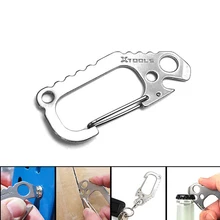 Многофункциональные держатели для ключей из нержавеющей стали с открывалкой для бутылок EDC, органайзер для ключей, компактный Умный брелок для ключей, ключница