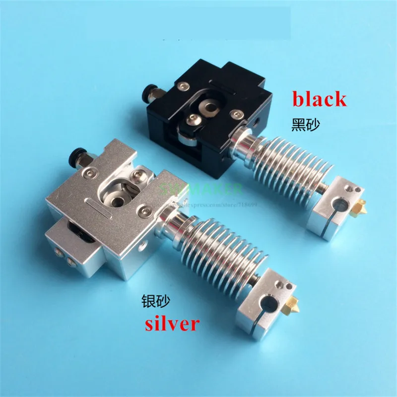 Black/silver Full Metal Bulldog bowden/direct extruder kit with V6 hotend j-head for 1.75mm Filament | Компьютеры и офис