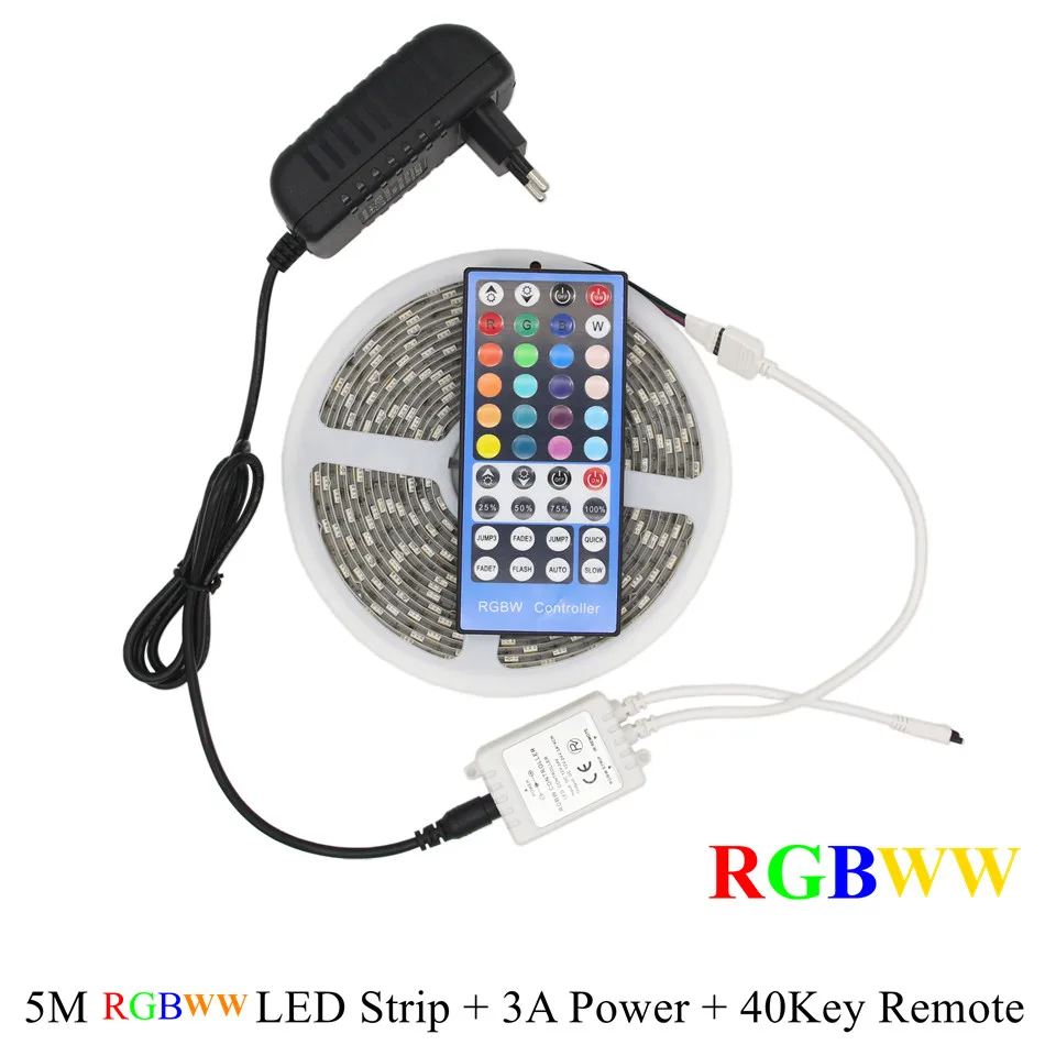 SMD5050 RGB светодиодный светильник 5 м 60 s/M DC 12 В лента диод гибкий водонепроницаемый