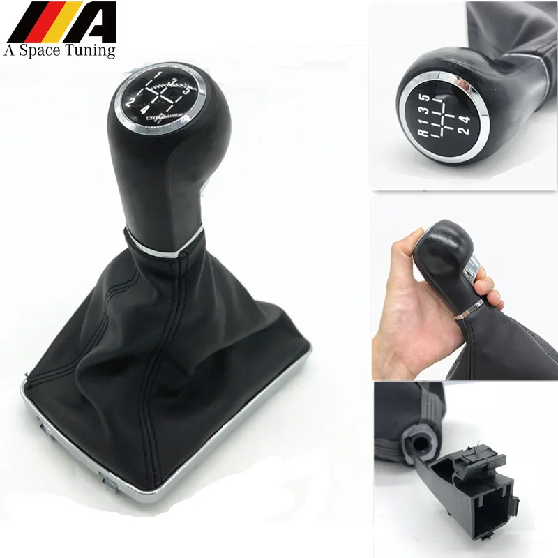 

Gear Shift Knob Gaiter Boot Lever Stick Handle Head Cover 5/6 Speed Car Styling Accessories For VAUXHALL OPEL ASTRA 2005-2010